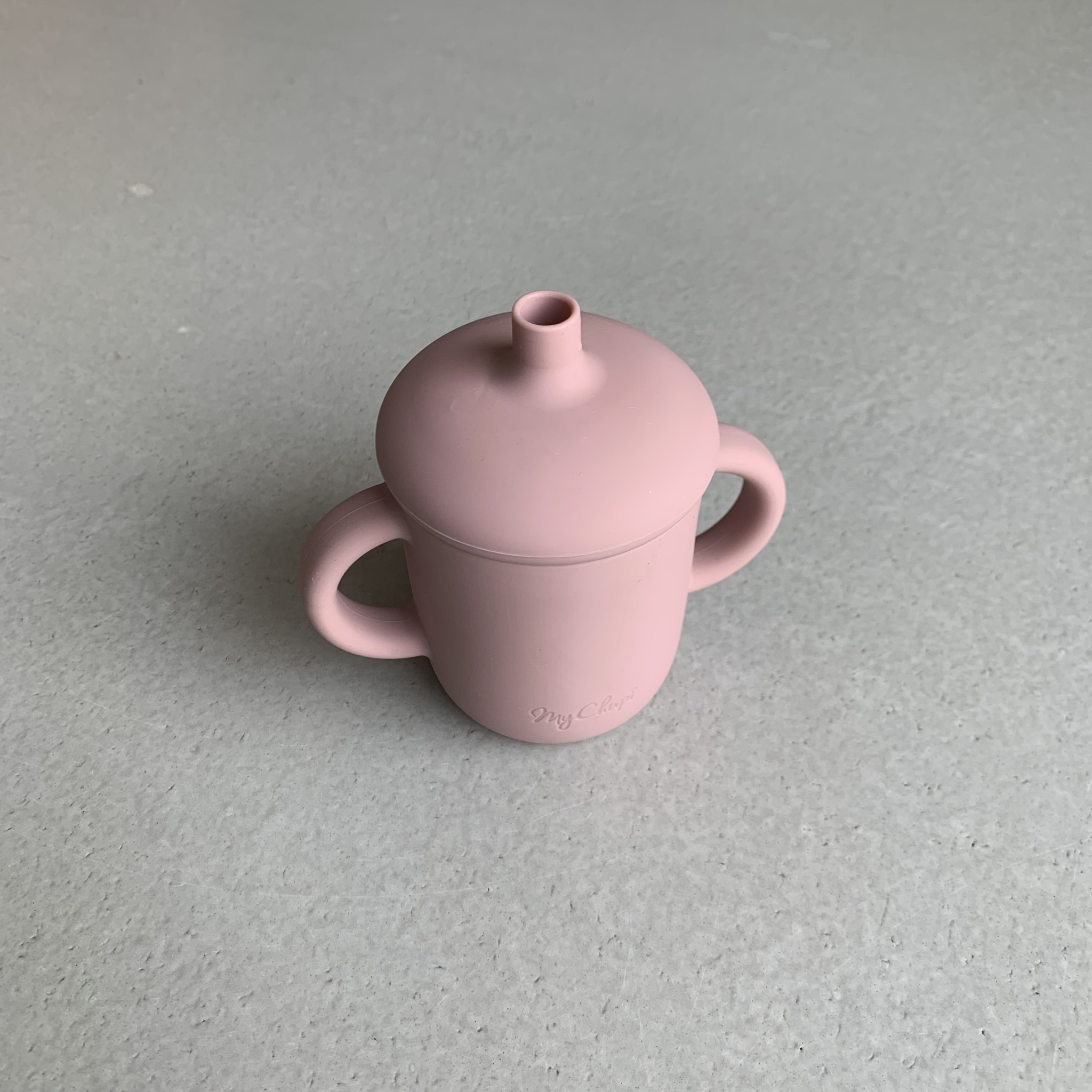 Sippy cup + sugrör flamingo