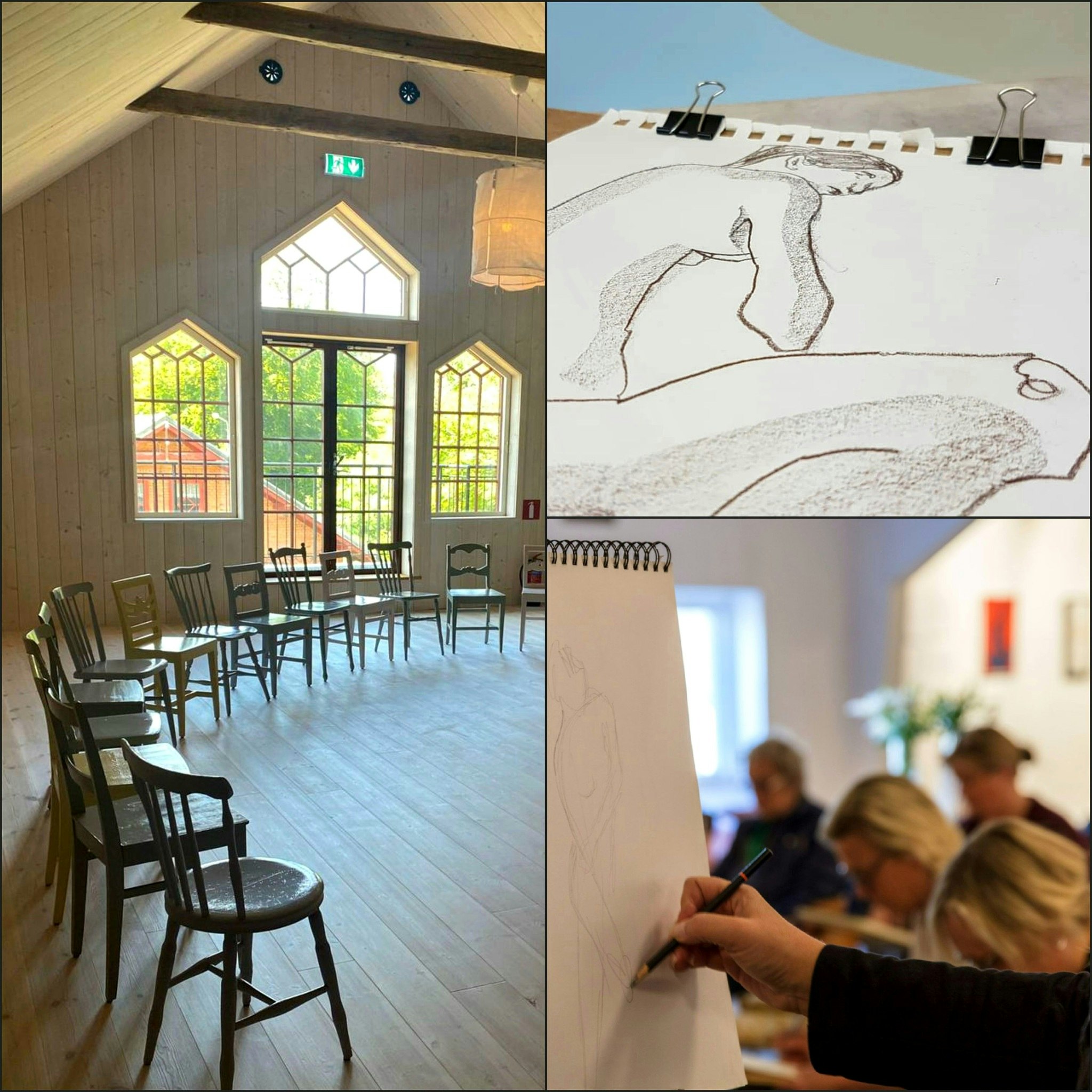 Kroki Självstudier 27 april - Sofiero Gård