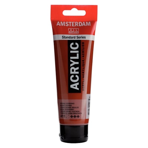 Burnt sienna 411 - Amsterdam Akrylfärg 120 ml