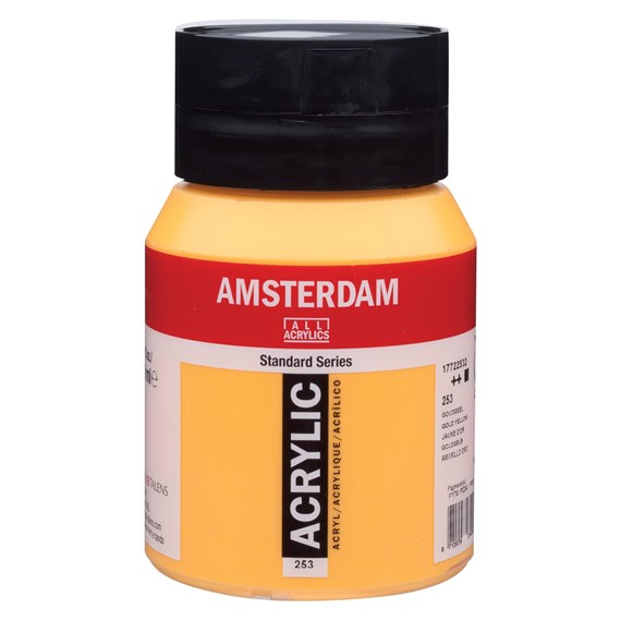 Gold yellow 253 - Amsterdam Akrylfärg 500 ml