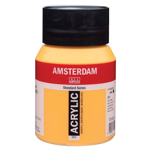 Gold yellow 253 - Amsterdam Akrylfärg 500 ml