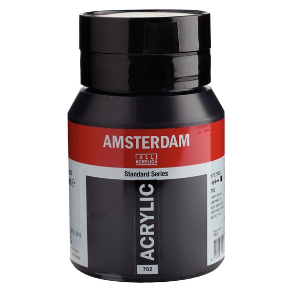 Lamp black 702- Amsterdam Akrylfärg 500 ml