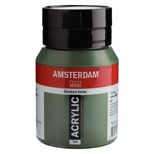 Olive green deep 622 - Amsterdam Akrylfärg 500 ml