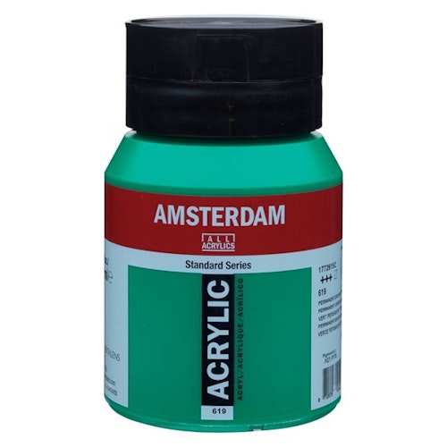 Permanent green deep 619 - Amsterdam Akrylfärg 500 ml