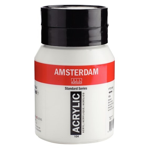 Zinc white 104 - Amsterdam Akrylfärg 500 ml