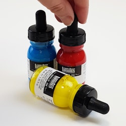 Acrylic Ink set - Primärfärgerna