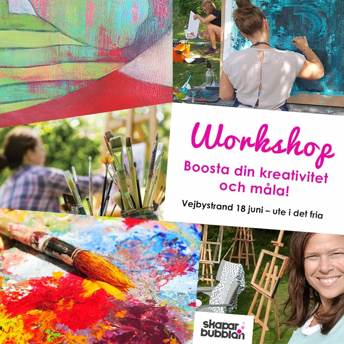 Workshop - Boosta din kreativitet och måla 18 juni 2021