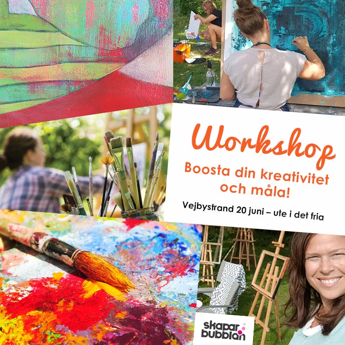 Workshop - Boosta din kreativitet och måla 20 juni 2021