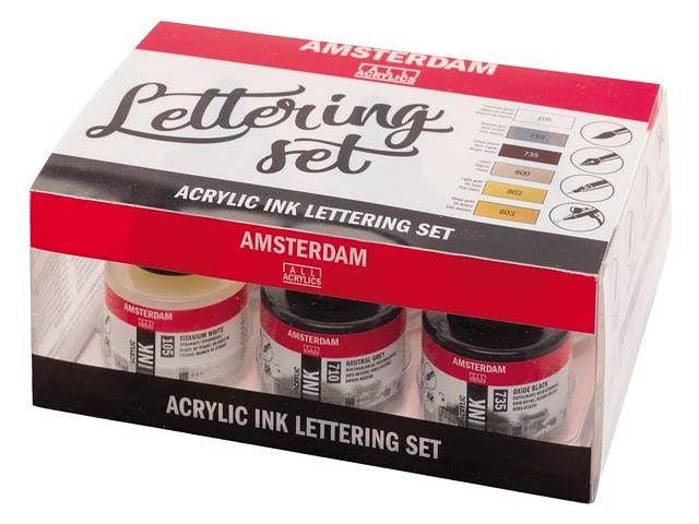 lettering set_acrylic Ink_konstnärsbutik_online_helsingborg