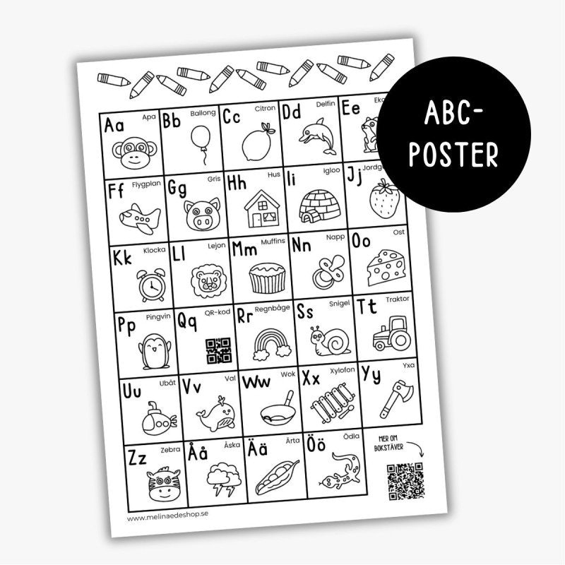Gratis ABC-poster