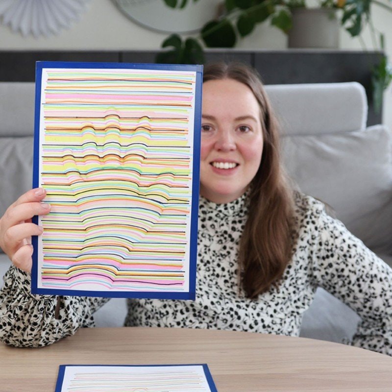Rita en hand i 3D - Pyssel för barn