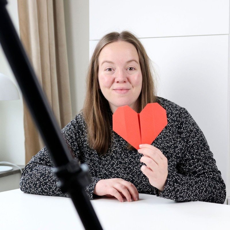 Vik ett hjärta - Alla hjärtans dag-pyssel