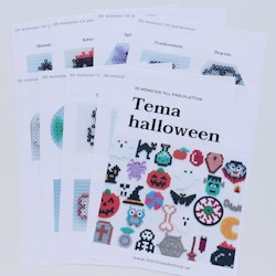 30 mönster till pärlplattor - tema halloween