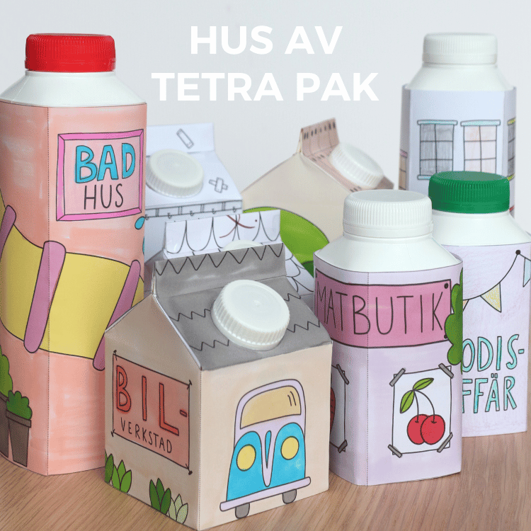 Hus av tetra pak - bygg en stad