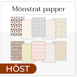 Höstpyssel - mönstrat papper