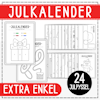 Julkalender - 24 julpyssel, adventskalender för barn (extra enkel)