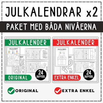 KOMBO julkalender original & julkalender extra enkel