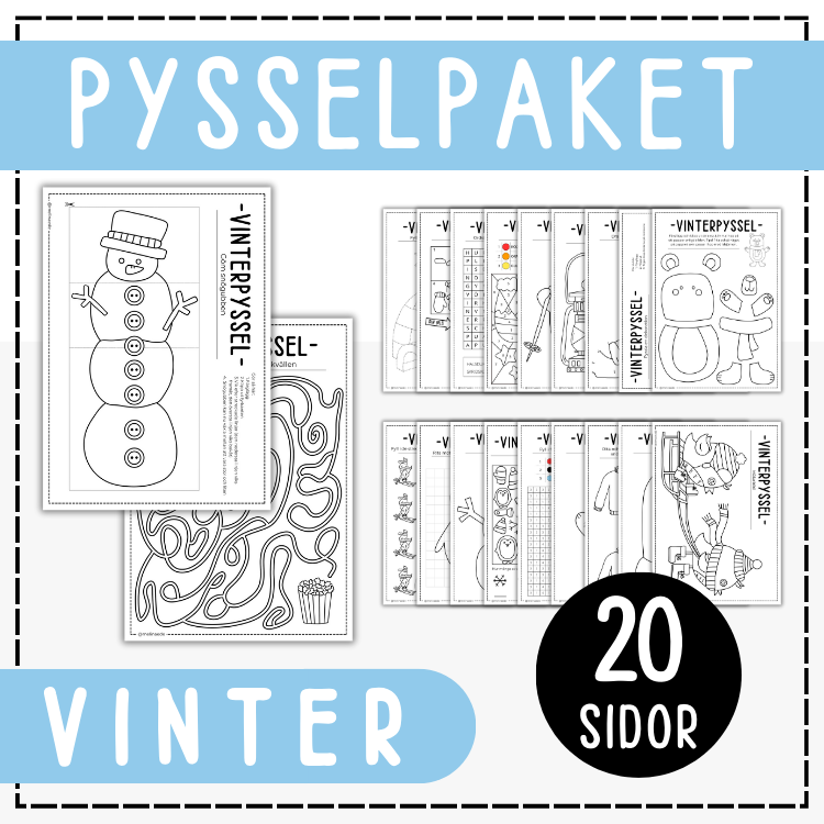 Pysselkit vinter - 20 pyssel och kluringar