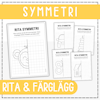 Symmetri - rita och färglägg