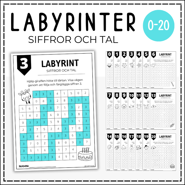 Labyrinter - siffror och tal