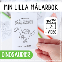 Liten målarbok - dinosaurier