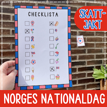 Norges nationaldag 17 maj - skattjakt