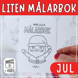 Min lilla målarbok - julpyssel