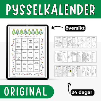 Julkalender - 24 julpyssel (original)