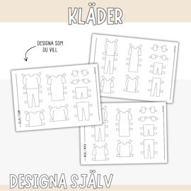 Tillägg klippdockor - Designa själv