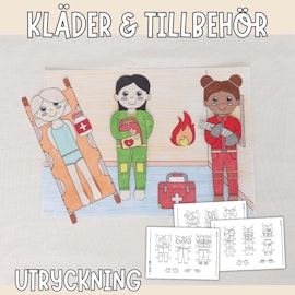 Tillägg klippdockor - Räddningstjänst