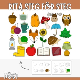 Rita höstmotiv steg för steg – 20 bilder