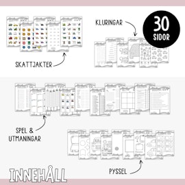 Bilresa - Utmaningar, spel, skattjakter & pyssel