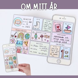 Mobilen om mitt år - nyårspyssel