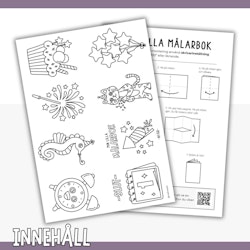 Min lilla målarbok - nyår