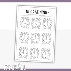Färglägg - nedräkning till tolvslaget