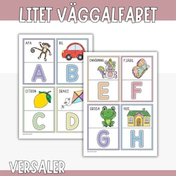 Litet väggalfabet, versaler