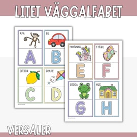 Litet väggalfabet, versaler