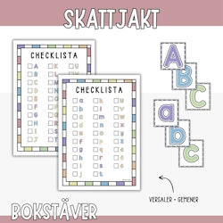 Skattjakt - bokstäver