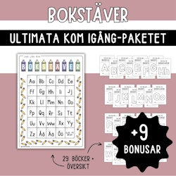Bokstäver - ultimata kom igång-paketet