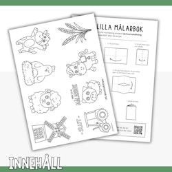 Liten målarbok - på bondgården