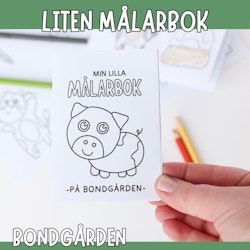 Liten målarbok - på bondgården