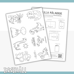 Liten målarbok - dinosaurier