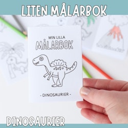 Liten målarbok - dinosaurier
