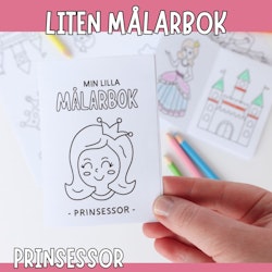 Liten målarbok - prinsessor
