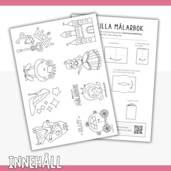 Liten målarbok - prinsessor