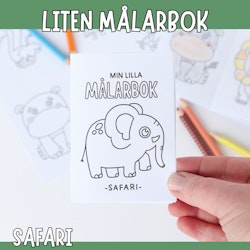 Liten målarbok - safari