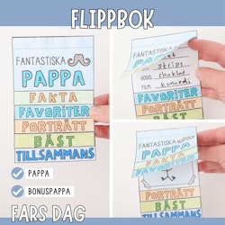 Fars dag: flippbok om pappa