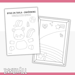 Gör en tavla: enhörning