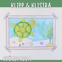 Gör en tavla: sköldpadda