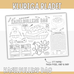 Kanelbullens dag - kluriga bladet pyssel